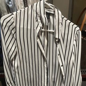 button up striped shirt